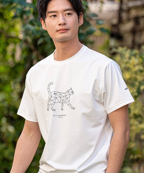 CALL&RESPONSE(コールアンドレスポンス)の「mt8221-プリント半袖TEE-ネコ(Tシャツ/カットソー・メンズ・ブラック/ホワイト・1/5/2/4)」の6枚目の写真