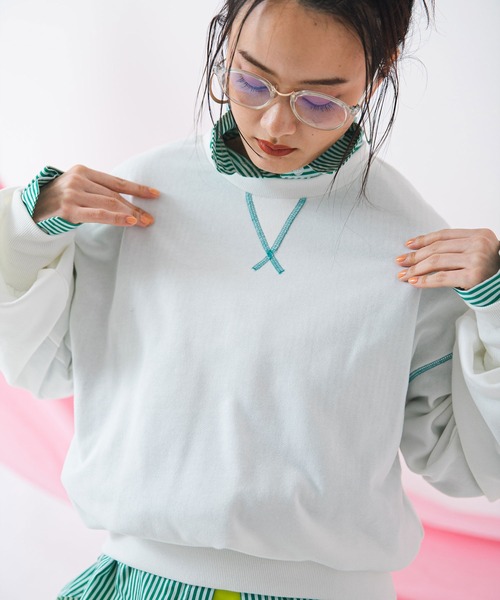 bohmal（ボマール）の「ボリュームスリーブワッペン付きスウェット（スウェット・レディース・グレー/ホワイト/ブラック・FREE）」の22枚目の写真