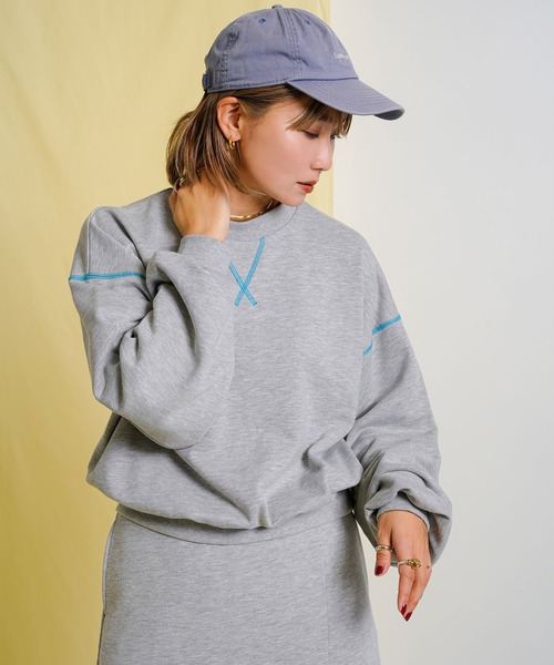 bohmal（ボマール）の「ボリュームスリーブワッペン付きスウェット（スウェット・レディース・グレー/ホワイト/ブラック・FREE）」の7枚目の写真