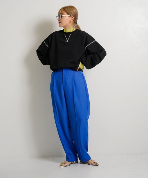 bohmal（ボマール）の「ボリュームスリーブワッペン付きスウェット（スウェット・レディース・グレー/ホワイト/ブラック・FREE）」の15枚目の写真