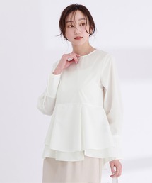 UR'S | イレギュラーヘムペプラムトップス(Tシャツ/カットソー)