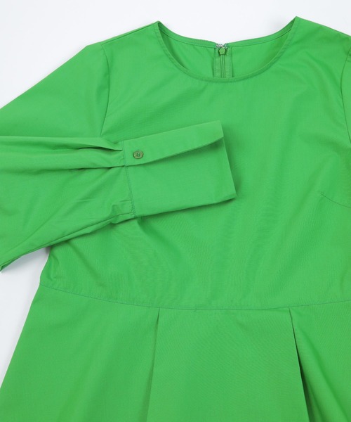 UR'S（ユアーズ）の「イレギュラーヘムペプラムトップス（Tシャツ/カットソー・レディース・グリーン/ブラック/ホワイト/ブルー・M/S/L）」の8枚目の写真