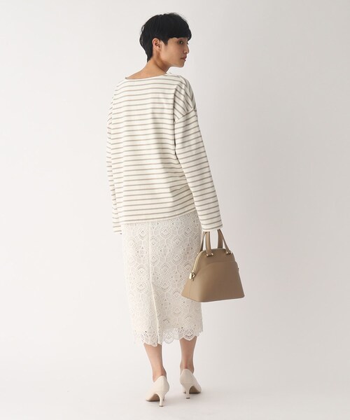 OPAQUE.CLIP(オペークドットクリップ)の「◆ギザコットン バスクボーダーカットソー(Tシャツ/カットソー・レディース・ブルー系2/ホワイト系その他3/ベージュ系2・38)」の17枚目の写真