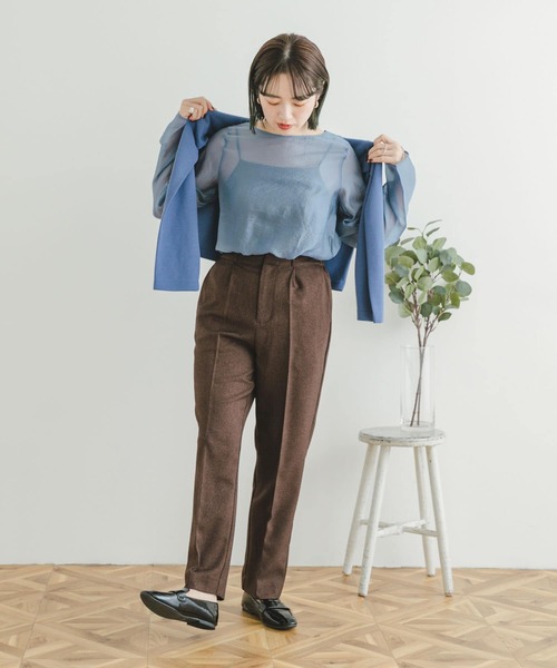 ITEMS URBANRESEARCH(アイテムズ アーバンリサーチ)の「シアープルオーバー(Tシャツ/カットソー・レディース・ブルー/オフホワイト/ブラック・FREE)」の12枚目の写真