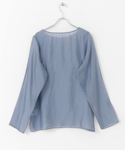 ITEMS URBANRESEARCH(アイテムズ アーバンリサーチ)の「シアープルオーバー(Tシャツ/カットソー・レディース・ブルー/オフホワイト/ブラック・FREE)」の18枚目の写真