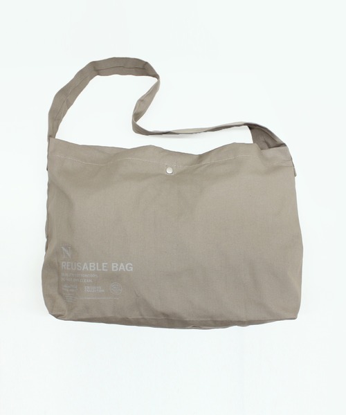 RNA-N（アールエヌエーエヌ）の「E4905 ＮリユーザブルショルダーＢＡＧ（ショルダーバッグ・レディース・ホワイト/ブラック/グレイッシュベージュ・FREE）」の3枚目の写真