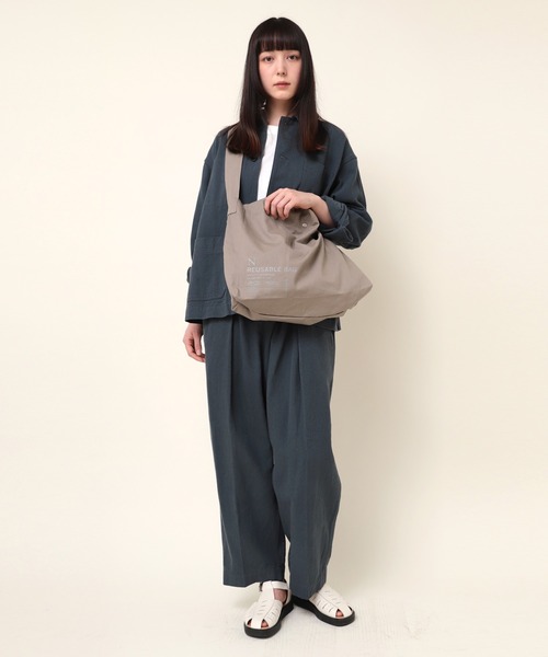 RNA-N（アールエヌエーエヌ）の「E4905 ＮリユーザブルショルダーＢＡＧ（ショルダーバッグ・レディース・ホワイト/ブラック/グレイッシュベージュ・FREE）」の16枚目の写真