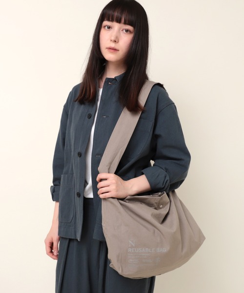 RNA-N（アールエヌエーエヌ）の「E4905 ＮリユーザブルショルダーＢＡＧ（ショルダーバッグ・レディース・ホワイト/ブラック/グレイッシュベージュ・FREE）」の18枚目の写真