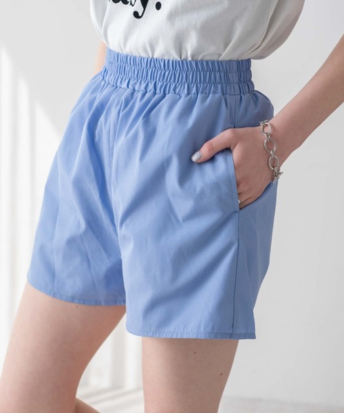 WEGO(ウィゴー)の「WEGO/【セットアップ対応】イージーショートパンツ(スラックス・レディース・その他1/サックスブルー/ブルー系その他4/ホワイト・FREE)」の3枚目の写真