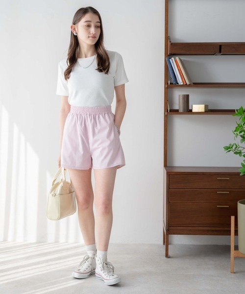 WEGO(ウィゴー)の「WEGO/【セットアップ対応】イージーショートパンツ(スラックス・レディース・その他1/サックスブルー/ブルー系その他4/ホワイト・FREE)」の13枚目の写真