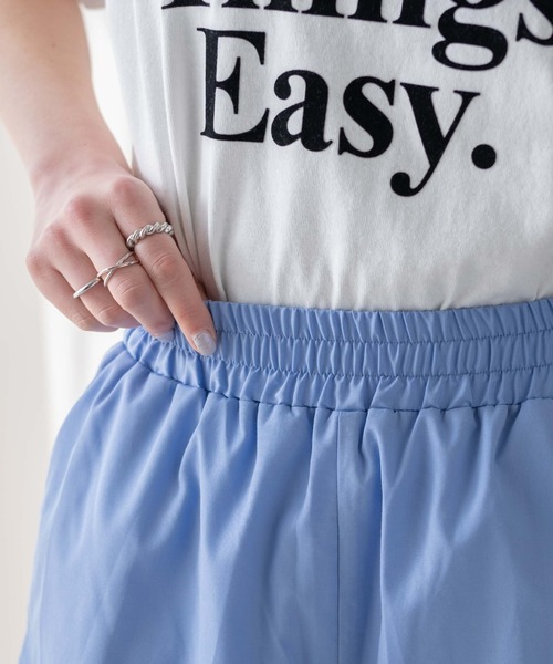 WEGO(ウィゴー)の「WEGO/【セットアップ対応】イージーショートパンツ(スラックス・レディース・その他1/サックスブルー/ブルー系その他4/ホワイト・FREE)」の14枚目の写真
