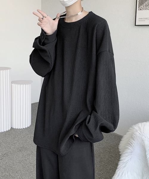 FVLMEN（フルメン）の「【FVLMEN】pleats balloon shirtsleeve tee/プリーツ バルーン シャツスリーブ T（Tシャツ/カットソー・メンズ・ホワイト/グリーン/ブラック・LARGE/X-LARGE/MEDIUM）」の16枚目の写真