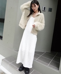 CORNERS | シャーリングジャガードキャミワンピース(ワンピース)