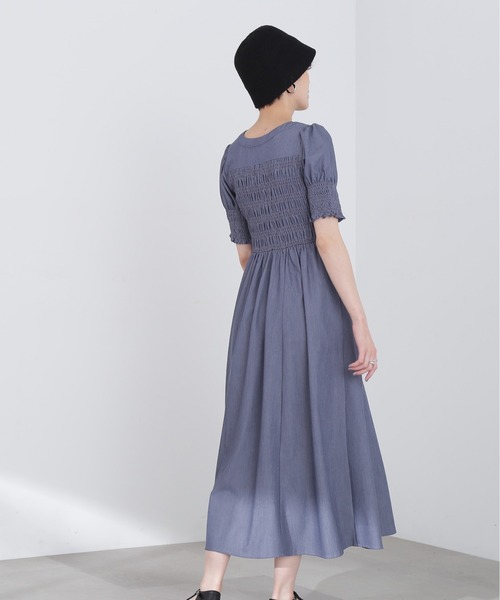 N.(N. Natural Beauty Basic)(エヌエヌナチュラルビューティーベーシック)の「【S Size Line】◆シャーリングボレロワンピース(ワンピース・レディース・ブラック系その他/ブルー系その他・SMALL/MEDIUM)」の18枚目の写真