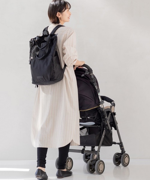 レア ファミリア 2way マザーズリュック 大容量 バッグ　ブラック レア ファミリア 2way マザーズリュック 大容量 バッグ ブラック 収納