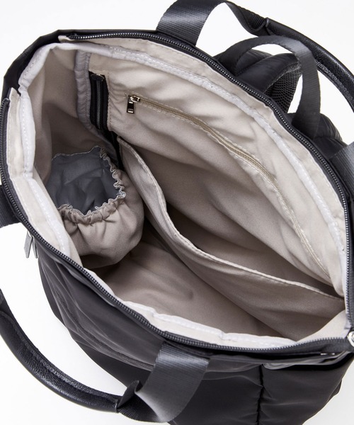 フェリシモMama（フェリシモママ）の「ｎｉｎａｒｕ×フェリシモＭａｍａ　便利で大容量　２－ＷＡＹマザーズリュック〈ブラック〉（マザーズバッグ・レディース・ブラック・ONE SIZE）」の3枚目の写真