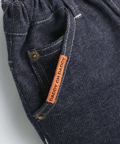 Daddy Oh Daddy（ダディーオーダディー）の「デニムニット５分丈ハーフパンツ（デニムパンツ・キッズ・ネイビー・110/120/130/140/100）」の4枚目の写真