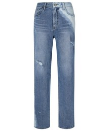 Guess | L-Tone Relief Discharge Painting Wide Denim Pants(デニムパンツ)
