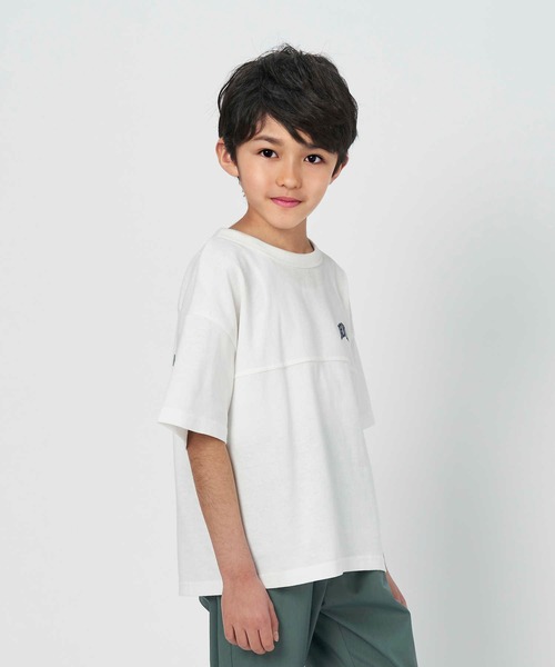 MPS(エムピーエス)の「【MPS】SALASALA吸水速乾ビッグロゴTシャツ(Tシャツ/カットソー・キッズ・レッド/ホワイト・105/130/150/140/160/120)」の4枚目の写真