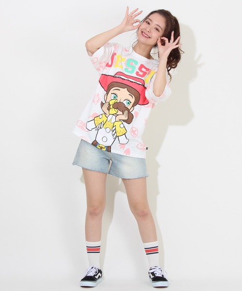 Disney（ディズニー）の「親子お揃い キャラクター ディズニー Tシャツ 8141A（Tシャツ/カットソー・レディース・その他23/ブラウン系その他7/その他34/その他16/その他32・L/S/M）」の16枚目の写真