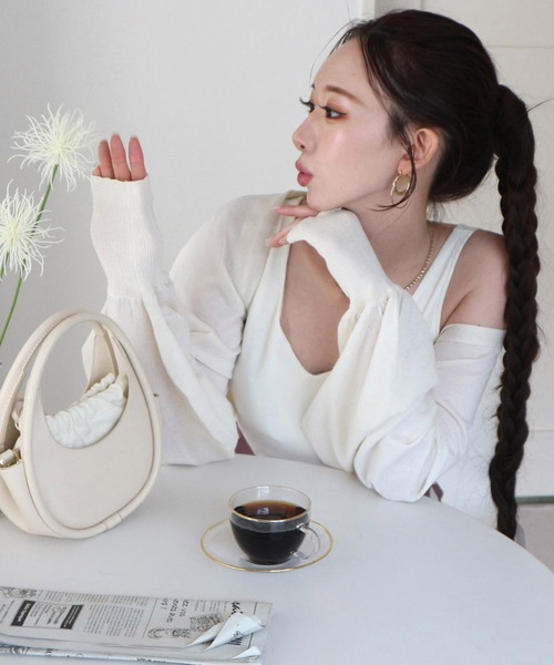 ROYAL PARTY（ロイヤルパーティー）の「カットリブタンクトップ（タンクトップ・レディース・ブラック/ブルー/オフホワイト・FREE）」の19枚目の写真