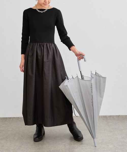 CUISINE HABITS（クイジーヌハビッツ）の「クイジーヌハビッツ オリジナルドームアンブレラ（長傘・レディース・ベージュ/グレー/カーキ/サンドベージュ・フリー）」の7枚目の写真