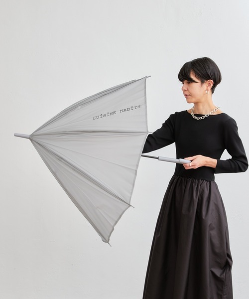 CUISINE HABITS（クイジーヌハビッツ）の「クイジーヌハビッツ オリジナルドームアンブレラ（長傘・レディース・ベージュ/グレー/カーキ/サンドベージュ・フリー）」の8枚目の写真