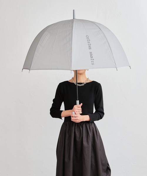 CUISINE HABITS（クイジーヌハビッツ）の「クイジーヌハビッツ オリジナルドームアンブレラ（長傘・レディース・ベージュ/グレー/カーキ/サンドベージュ・フリー）」の10枚目の写真
