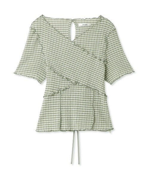 SNIDEL（スナイデル）の「メローカットトップス（Tシャツ/カットソー・レディース・ブラック/ピンク/グリーン・FREE）」の2枚目の写真