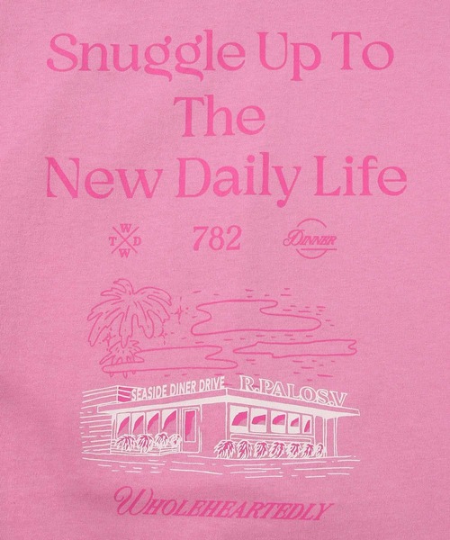 PAGEBOY（ページボーイ）の「リゾートアートTシャツ（Tシャツ/カットソー・レディース・オフホワイト/ピンク/チャコールグレー・FREE）」の22枚目の写真