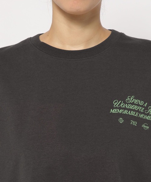 PAGEBOY（ページボーイ）の「リゾートアートTシャツ（Tシャツ/カットソー・レディース・オフホワイト/ピンク/チャコールグレー・FREE）」の9枚目の写真