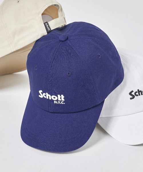 schott(ショット)の「【SCHOTT】ロゴツイルキャップ SC006 定番商品 CBS(キャップ・メンズ・ブルー/ホワイト/ブラック/ベージュ/ブラック系その他2・FREE)」の5枚目の写真