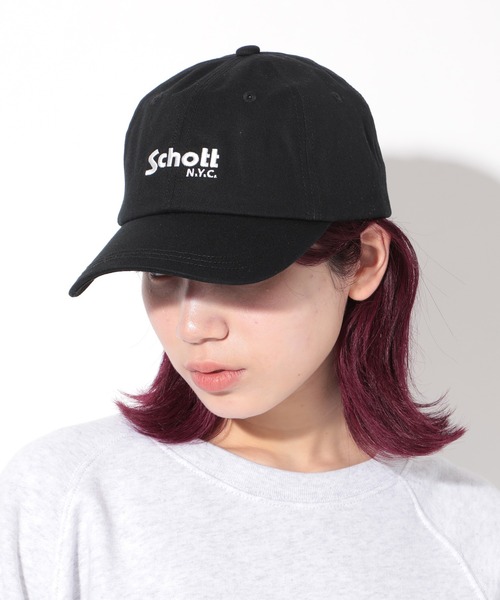 schott(ショット)の「【SCHOTT】ロゴツイルキャップ SC006 定番商品 CBS(キャップ・メンズ・ブルー/ホワイト/ブラック/ベージュ/ブラック系その他2・FREE)」の6枚目の写真