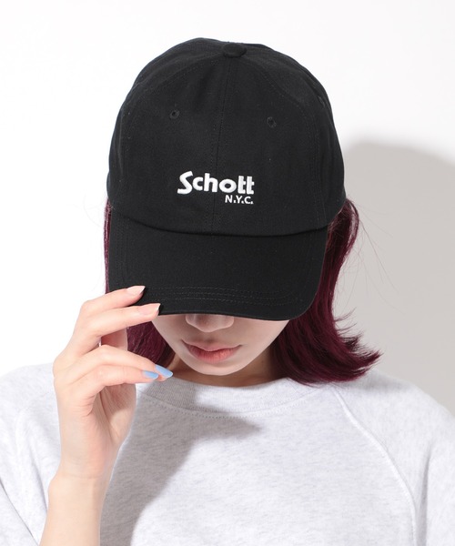 schott(ショット)の「【SCHOTT】ロゴツイルキャップ SC006 定番商品 CBS(キャップ・メンズ・ブルー/ホワイト/ブラック/ベージュ/ブラック系その他2・FREE)」の7枚目の写真