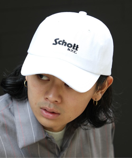schott(ショット)の「【SCHOTT】ロゴツイルキャップ SC006 定番商品 CBS(キャップ・メンズ・ブルー/ホワイト/ブラック/ベージュ/ブラック系その他2・FREE)」の10枚目の写真