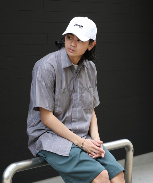 schott(ショット)の「【SCHOTT】ロゴツイルキャップ SC006 定番商品 CBS(キャップ・メンズ・ブルー/ホワイト/ブラック/ベージュ/ブラック系その他2・FREE)」の12枚目の写真