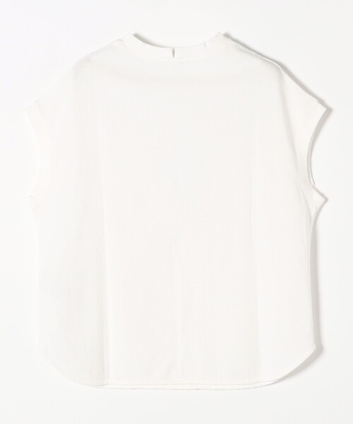 SHIPS any(シップス エニィ)の「SHIPS any:〈洗濯機可能〉アイレット クルーネック TEE(Tシャツ/カットソー・レディース・ホワイト/ブラック/イエロー・ONE SIZE)」の10枚目の写真