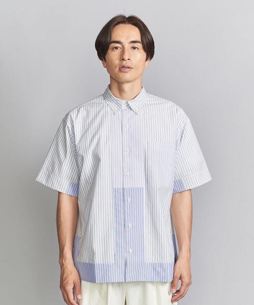 Jipijapa(ヒピハパ)の「【別注】 < Jipijapa > CRAZY STRIPE SHIRT/シャツ(シャツ/ブラウス・メンズ・ホワイト/ライトブルー・S/M/L)」の15枚目の写真
