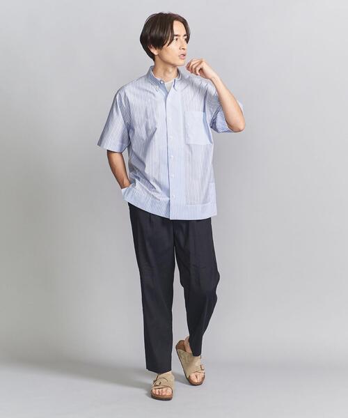 Jipijapa(ヒピハパ)の「【別注】 < Jipijapa > CRAZY STRIPE SHIRT/シャツ(シャツ/ブラウス・メンズ・ホワイト/ライトブルー・S/M/L)」の16枚目の写真