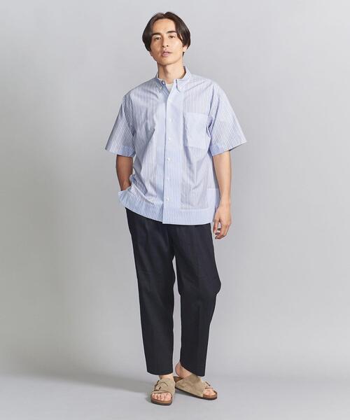Jipijapa(ヒピハパ)の「【別注】 < Jipijapa > CRAZY STRIPE SHIRT/シャツ(シャツ/ブラウス・メンズ・ホワイト/ライトブルー・S/M/L)」の13枚目の写真