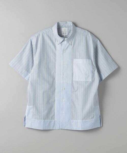 Jipijapa(ヒピハパ)の「【別注】 < Jipijapa > CRAZY STRIPE SHIRT/シャツ(シャツ/ブラウス・メンズ・ホワイト/ライトブルー・S/M/L)」の7枚目の写真