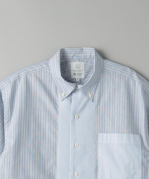 Jipijapa(ヒピハパ)の「【別注】 < Jipijapa > CRAZY STRIPE SHIRT/シャツ(シャツ/ブラウス・メンズ・ホワイト/ライトブルー・S/M/L)」の10枚目の写真