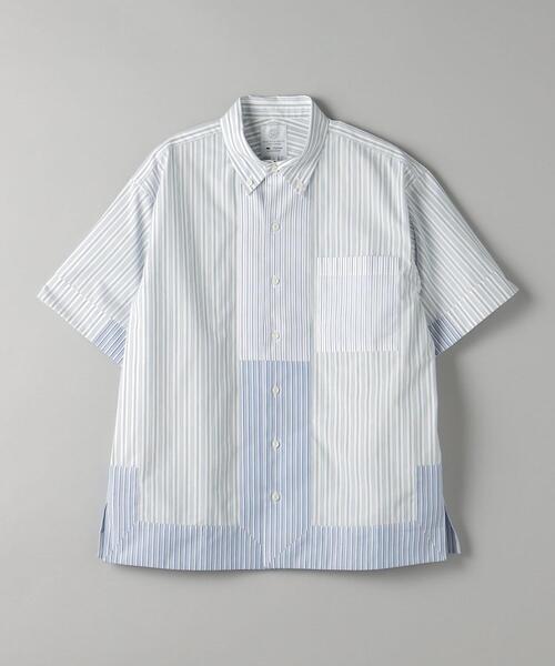 Jipijapa(ヒピハパ)の「【別注】 < Jipijapa > CRAZY STRIPE SHIRT/シャツ(シャツ/ブラウス・メンズ・ホワイト/ライトブルー・S/M/L)」の8枚目の写真