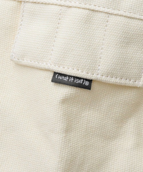 （What it isNt）ART BY MARKGONZALES（ワットイットイズント）の「キャンバス ニュースペーパーバッグ（ショルダーバッグ・メンズ・ホワイト系その他2/ホワイト系その他/ホワイト系その他3・FREE）」の15枚目の写真
