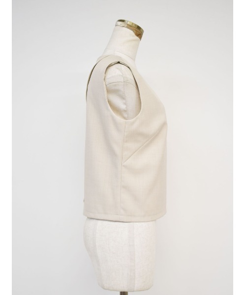 Reurie'(レウリィ)の「バッククロスベスト / original back cross vest ベスト ジレ バックオープン 背中開き グレー アイボリー ブラック(ベスト・レディース・ブラック/グレー/アイボリー/ブラウン・FREE)」の21枚目の写真