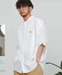 U.S. POLO ASSN. | 『U.S. POLO ASSN/ユーエスポロアッスン』ワンポイントロゴバンドカラー半袖シャツ(シャツ/ブラウス)