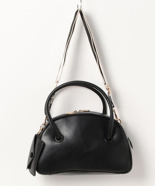 cache cache（カシュ カシュ）の「カシュカシュ cachecache / シェイプデザイン2wayボストンバッグ（ボストンバッグ・レディース・チェック/ベージュ系その他/ブラック・FREE）」の4枚目の写真