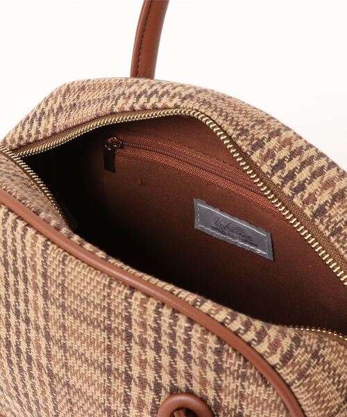 cache cache（カシュ カシュ）の「カシュカシュ cachecache / シェイプデザイン2wayボストンバッグ（ボストンバッグ・レディース・チェック/ベージュ系その他/ブラック・FREE）」の6枚目の写真