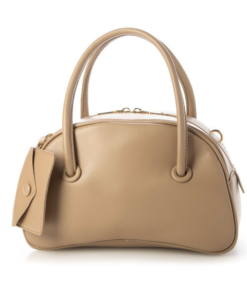 cache cache（カシュ カシュ）の「カシュカシュ cachecache / シェイプデザイン2wayボストンバッグ（ボストンバッグ・レディース・チェック/ベージュ系その他/ブラック・FREE）」の2枚目の写真