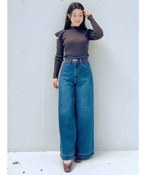 MERCURYDUO（マーキュリーデュオ）の「ダブルストラップパンプス（パンプス・レディース・ダークブラウン/レッド・36/38）」の6枚目の写真